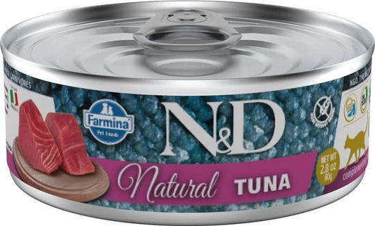 N&d cat natural tuna 80 g
