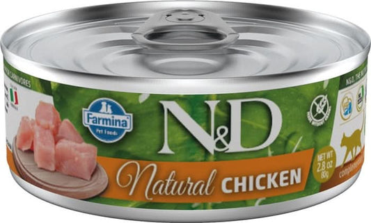 N&d cat natural chicken 80 g