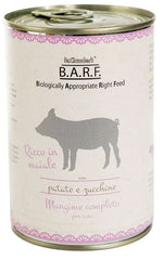Barf cane trito di maiale con patate e zucchine 400 g