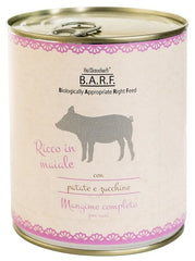 Barf cane trito di maiale con patate e zucchine 800 g