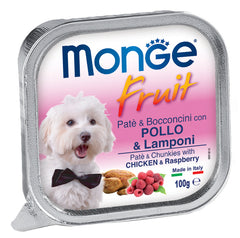 Monge fruit cane pollo&lamponi 100 g