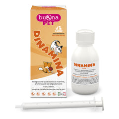 Dinamina cani gatti flacone con siringa dosatrice in pasta 60 g buonapet - Scodinzolando