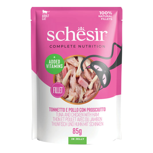 Schesir cat tonno pollo prosciutto 85g