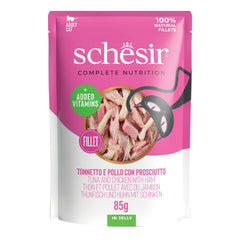 Schesir cat tonno pollo prosciutto 85g
