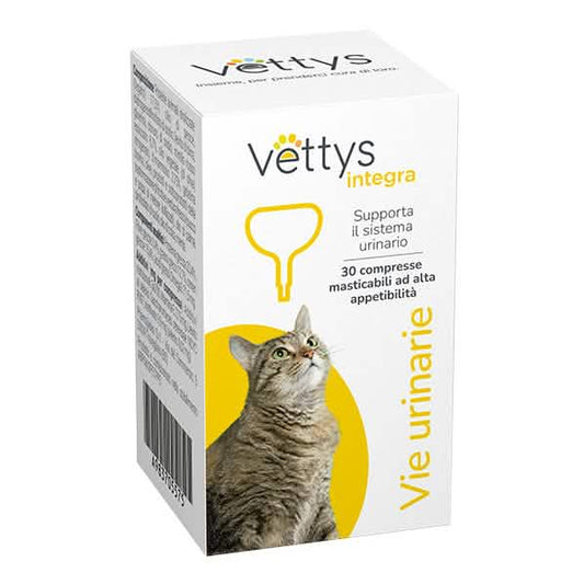 Vettys integra vie urinarie gatto 30 compresse masticabili - Scodinzolando