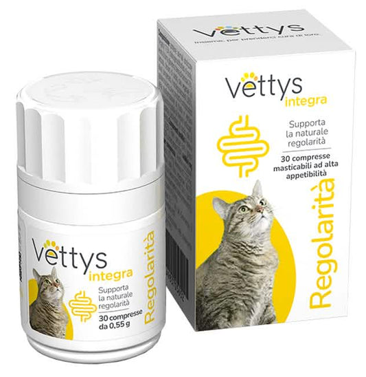 Vettys integra regolarita' gatto 30 compresse masticabili - Scodinzolando