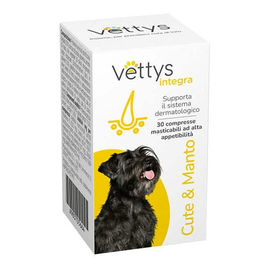 Vettys integra cute&manto cane 30 compresse masticabili - Scodinzolando