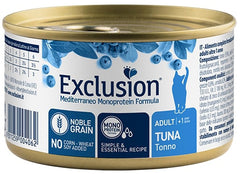 Exclusion mediterraneo monoprotein noble grain adult tuna 85 g