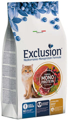 Exclusion mediterraneo monoprotein noble grain sterilized beef 1,5 kg