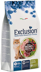 Exclusion mediterraneo monoprotein noble grain sterilized chicken 1,5 kg