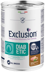 Exclusion monoprotein veterinary diet formula diabetic pork&sorghum and pea all breeds 400 g