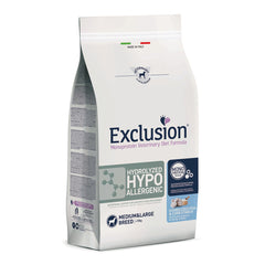 Exclusion monoprotein veterinary diet formula hydrolyzed hypoallergenic fish&corn starch medium/l 12 kg