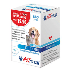 Active pet benessere cute e pelo 60 softgel