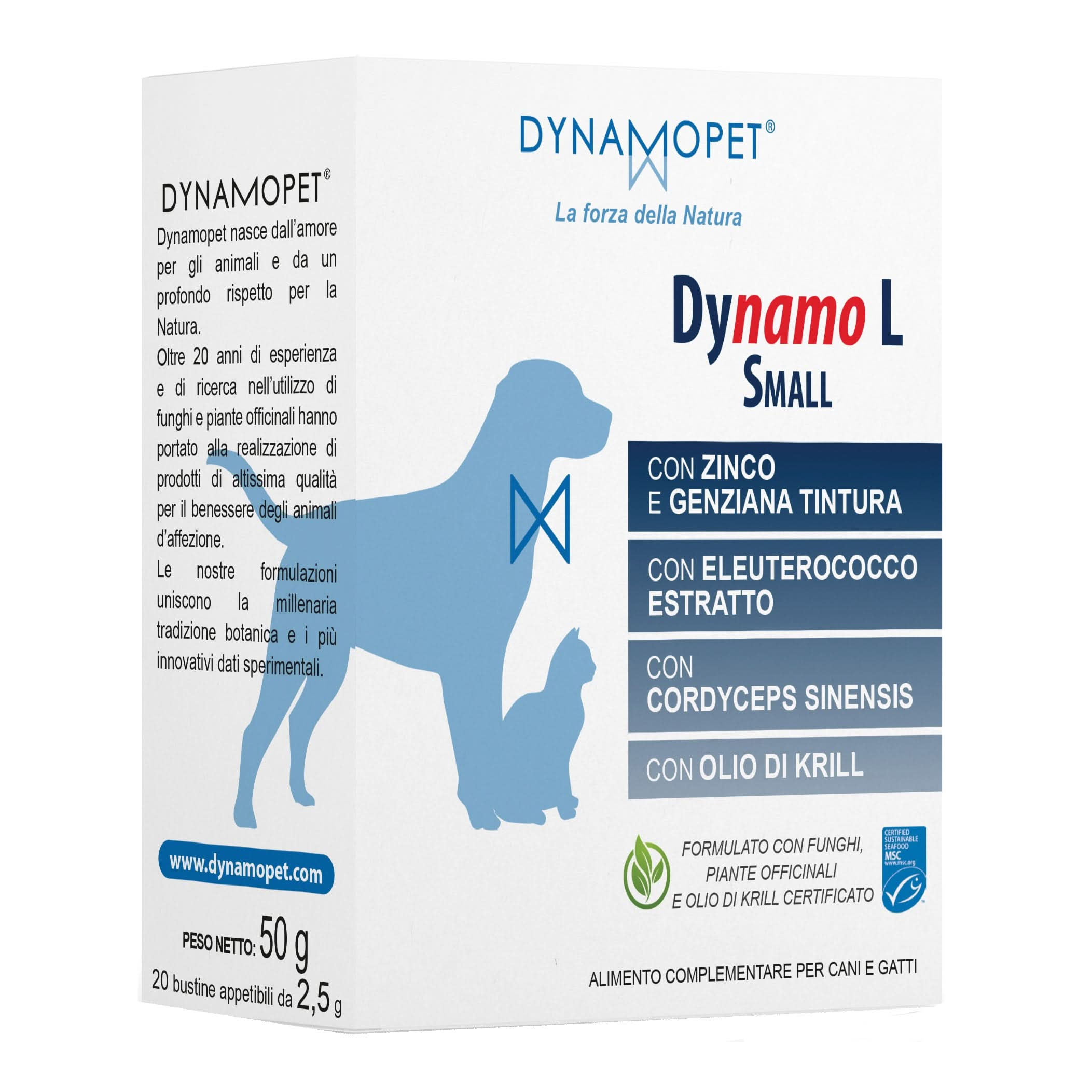 Dynamo l small 20 bustine appetibili da 2,5 g - Scodinzolando