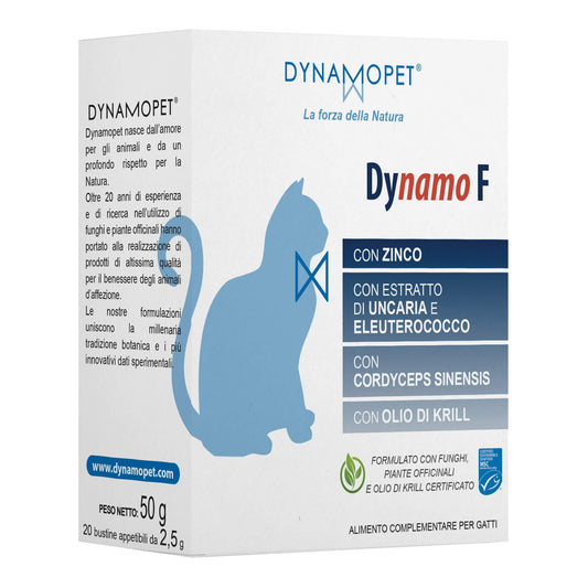 Dynamo f gatti 20 bustine appetibili da 2,5 g