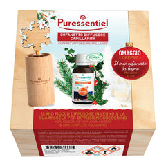 Puressentiel cofanetto diffusore capillarita' cocooning + miscela cocooning 30 ml