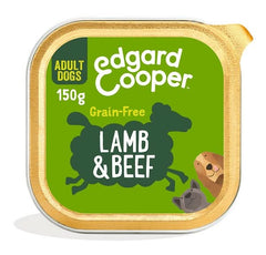 Edgard&cooper dog e adult lamb beef 150 g