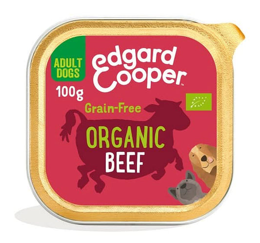 Edgard&cooper dog e adult organic beef 100 g