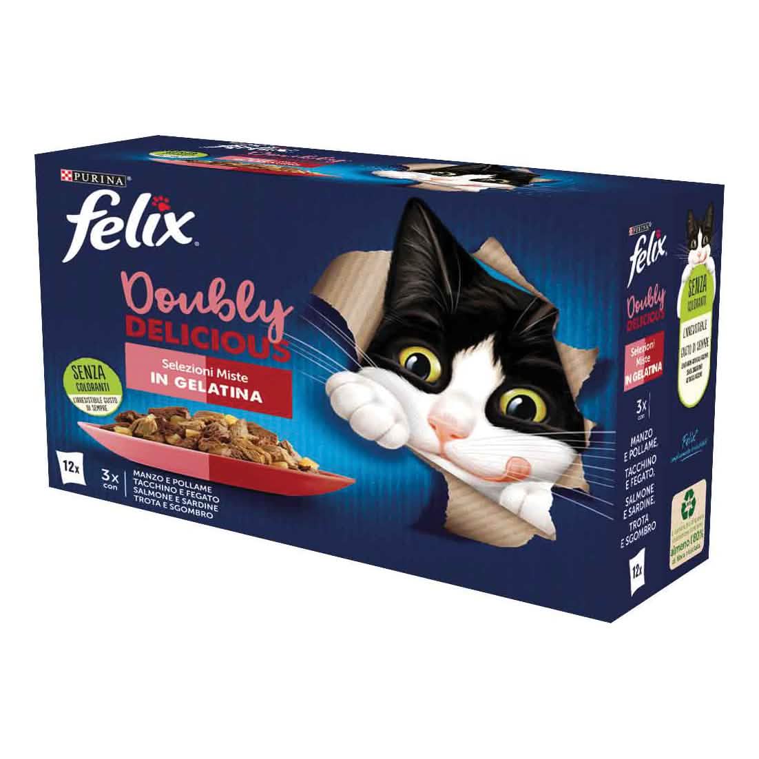 Felix doubly delicious selezioni miste 12 x 85 g