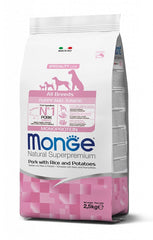 Monge all breeds puppy/junior maiale riso&patate 2,5 kg