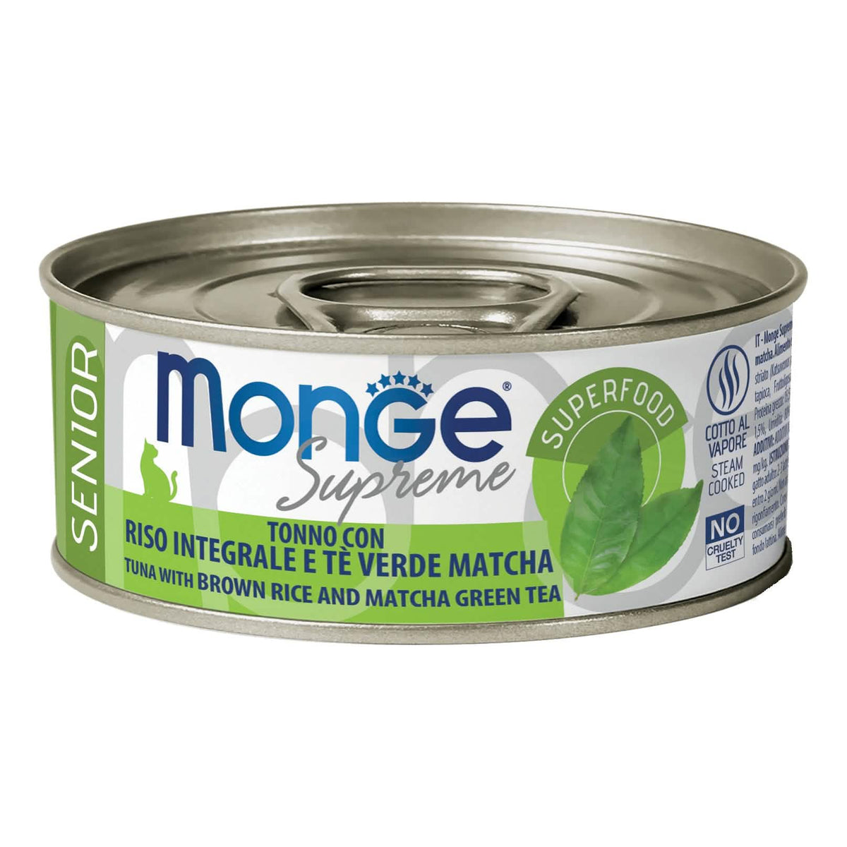 Monge supreme senior tonno riso integrale matcha te verde 80 g
