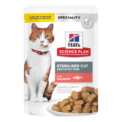 Science plan feline adult sterilized cat salmone 85 g