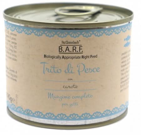 Barf mangime completo per gatto trito di pesce 190 g