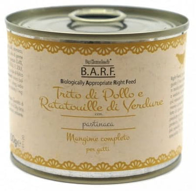 Barf mangime completo per gatto trito di pollo 200 g