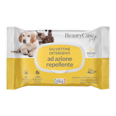 Beautycase pet salviettine detergenti ad azione repellente flow pack 40 pezzi - Scodinzolando