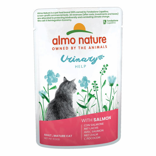 Almo Holistic Sterilised Gatto Urinary Help Salmone 70g