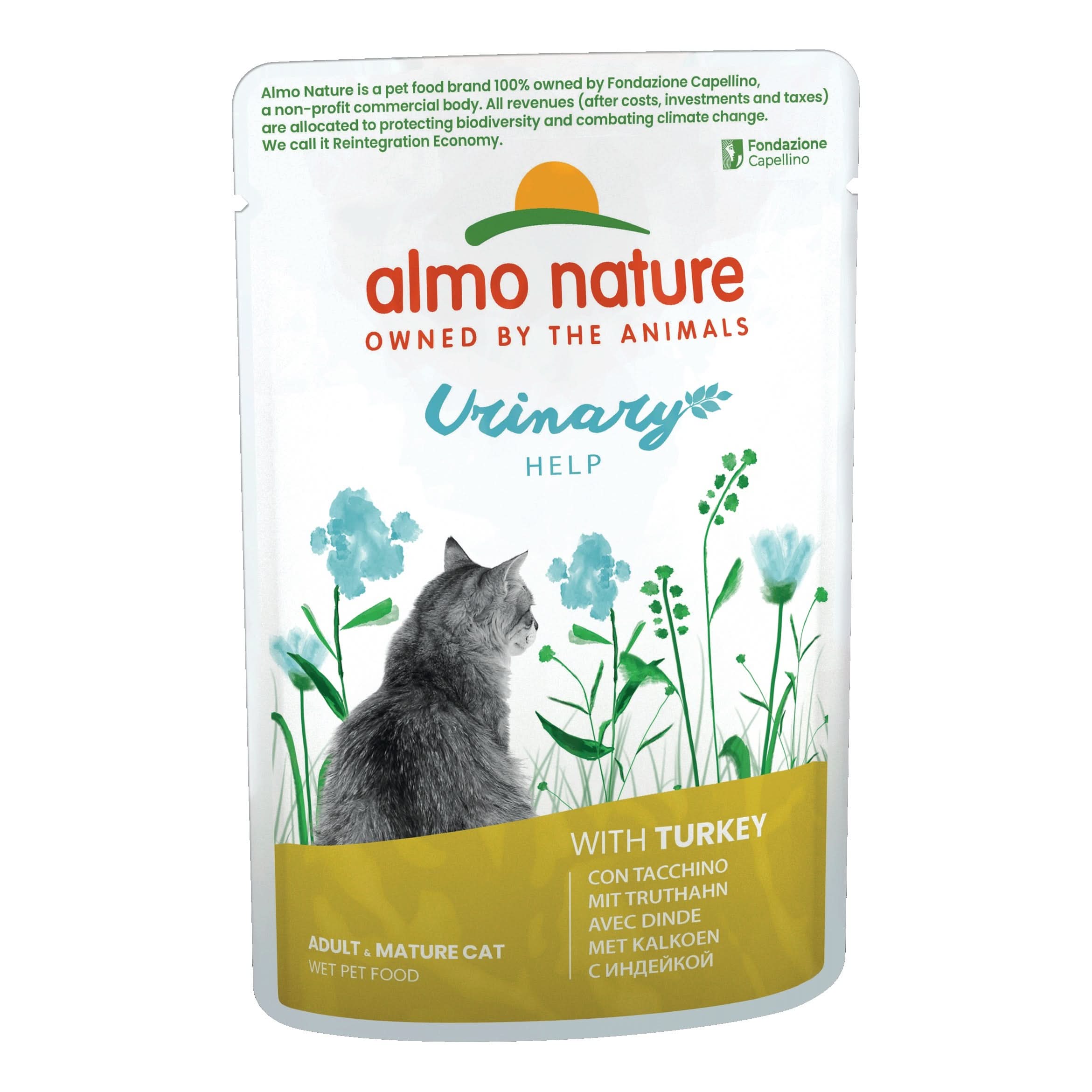Almo Holistic Sterilised Gatto Urinary Help Tacchino 70g