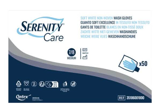 Guanto Soft per la Cura della Pelle - Serenity Care, 50 Pezzi in Tessuto Non Tessuto