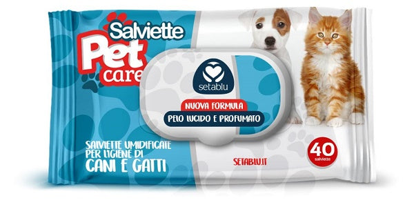 Setablu salviette pet con pop up 40 pezzi - Scodinzolando