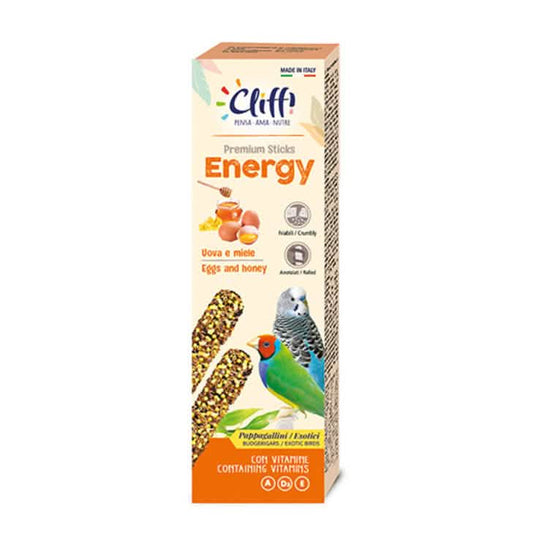 Cliffi sticks pappagallini esotici con uova e miele energy 60 g pcoa436