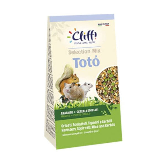 Cliffi toto' new superior 900 g criceti scoiattoli topolini e gerbilli