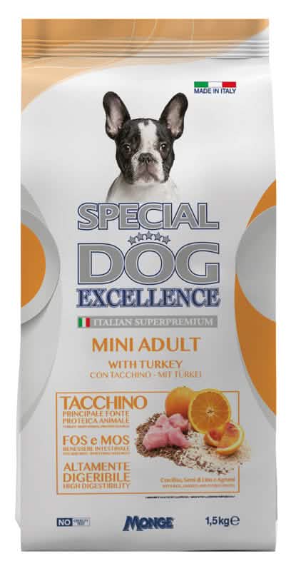 Special dog excellence mini adult tacchino 1,5 kg