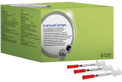 Prozinc siringa insulina u-40 uso veterinario 1 ml 12 buste da 10 sirighne
