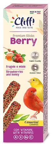 Cliffi sticks canarini frutti di bosco e miele berry 60 g