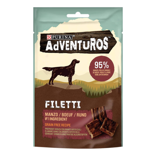 Adventuros filetti beef 70 g 7 pezzi g it