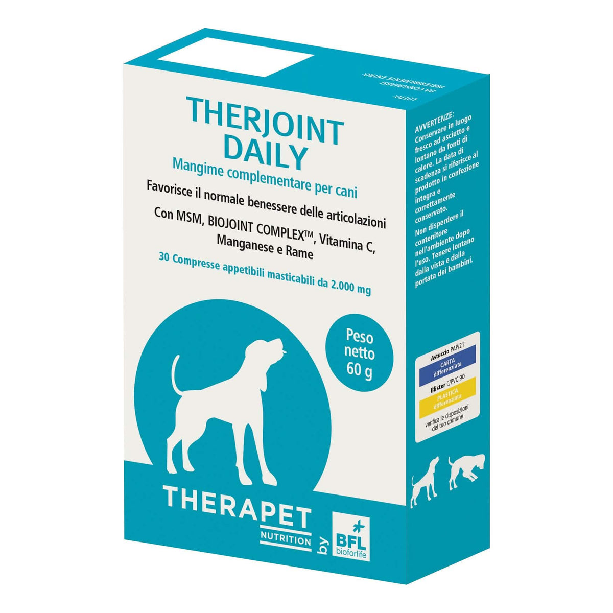Therjoint Daily 30 compresse masticabili per cani - confezione Therapet