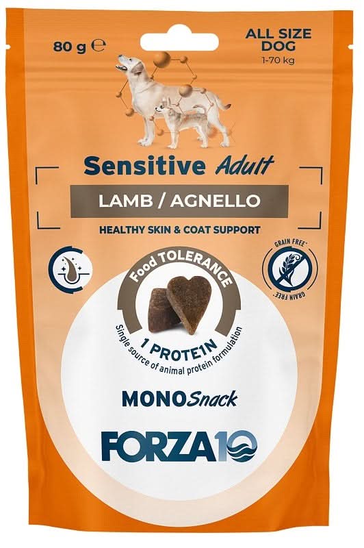 Forza 10 mono snack sensi dog all adult agnello 80 g