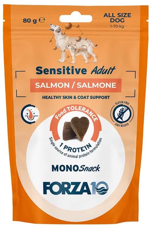Forza 10 mono snack sensi dog all adult salmone 80 g