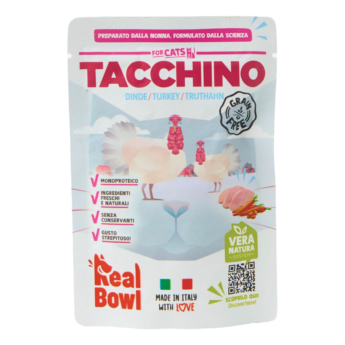 Real bowl busta singola tacch senza cereali 80 g