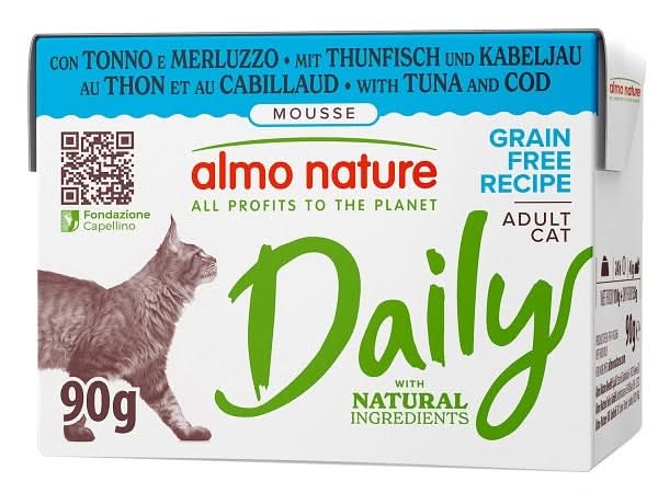 Almo Daily Cat Tonno Merluzzo 90g