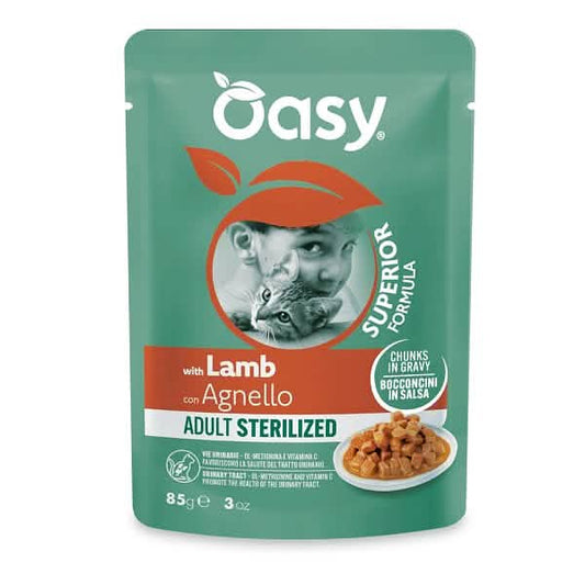 Oasy wet cat bocconcini adult sterilized agn 85 g