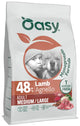 Oasy dry dog monoprotein adult medium/large agnello 2 kg