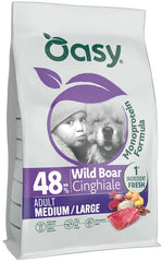 Oasy dry dog monoprotein adult medium/large cinghiale 10 kg