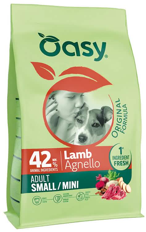 Oasy dry dog original adult small/mini agnello 2 kg