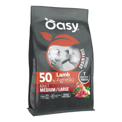 Oasy dry dog grain free adult medium/large agnello 2 kg