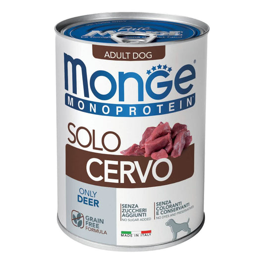 Monge monoprotein solo cervo 400 g